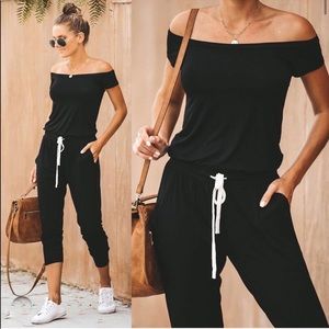 5⭐️ VICI /WEEKEND WORTHY/ Black Pants Jumpsuit